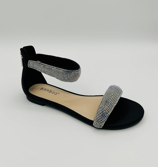 "Happy Feet" Black Sandals